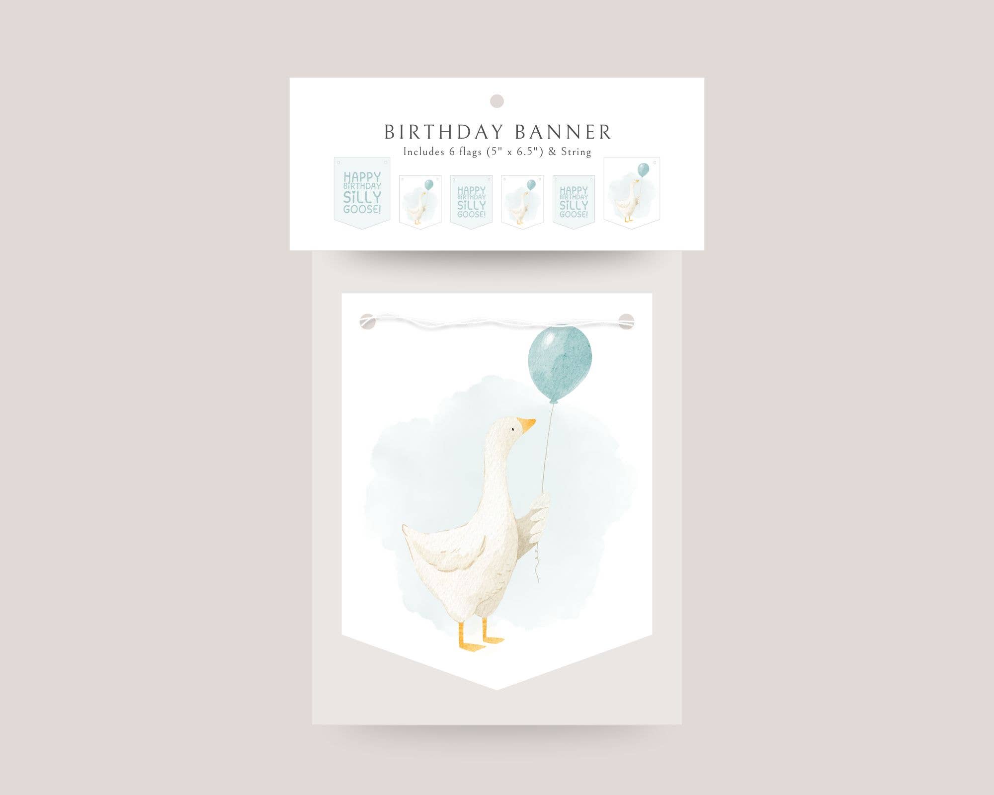 Design Sprinkles – Großhandel Party-Schild/Banner – Albern Gans Geburtstagsbanner für Babys und Kleinkinder3