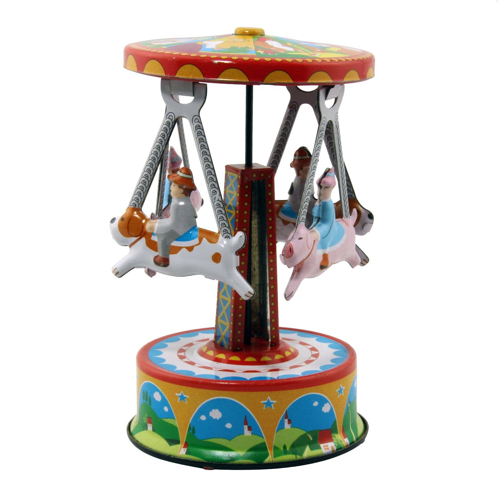 Tribal Trade GmbH – wholesale Classic toy – Kids – Pigs and dogs carousel toy1