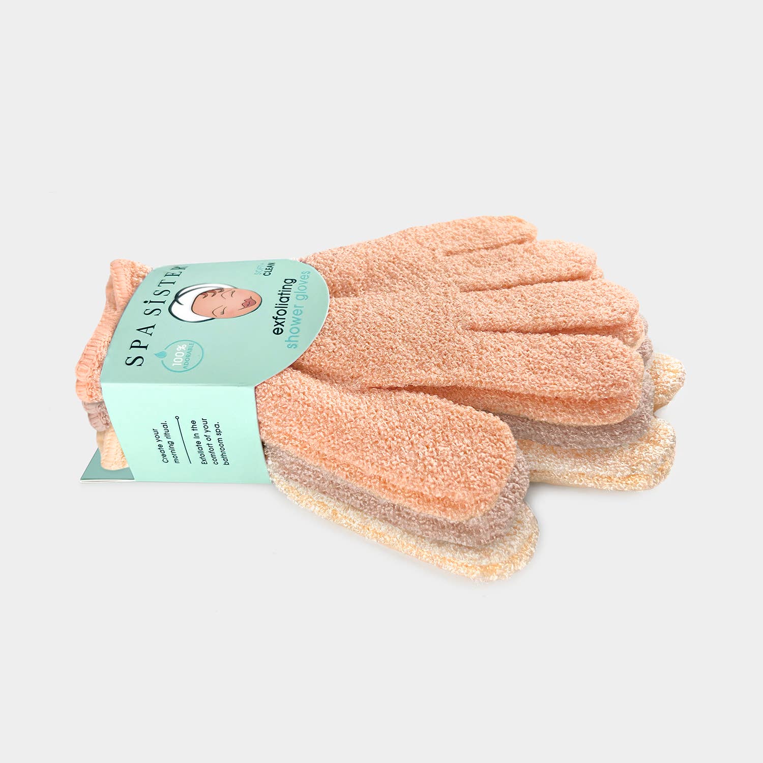 Bath Accessories Company - Wholesale Exfoliating Gloves/Mitts - Exfoliating Shower Gloves - Three Pairs3