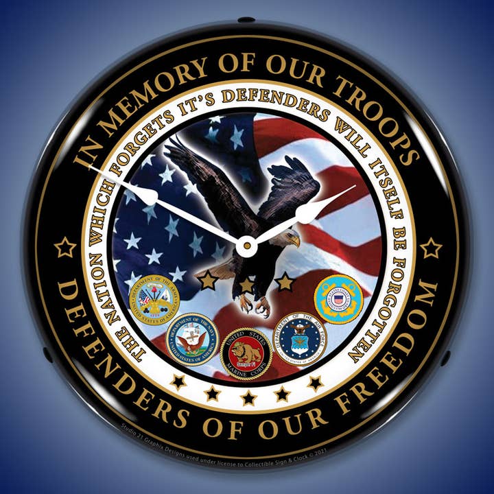 Fallen Heroes for wholesale by Collectable Sign and Clock LLC.