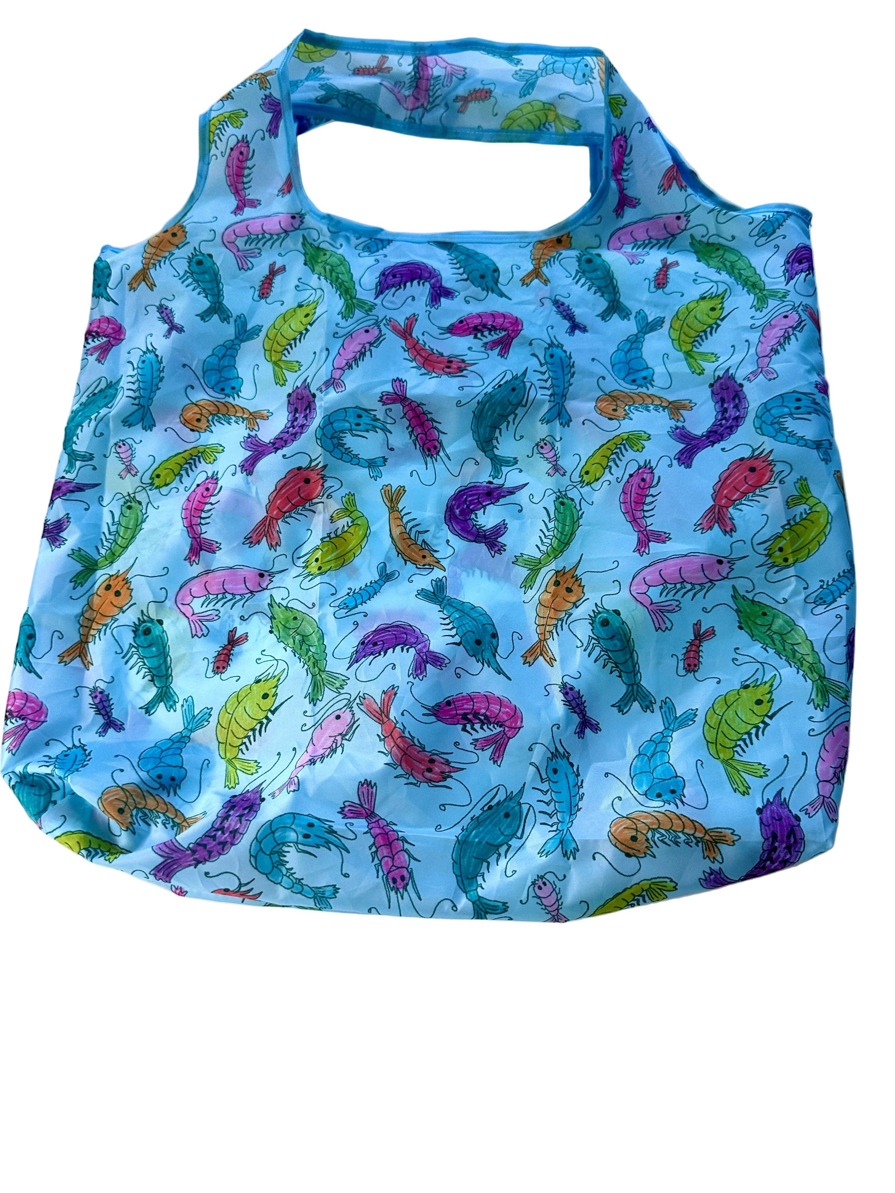 liadelyonart - Wholesale Grocery/Shopping Bag - Whimsical Shrimp Reusable Tote Bag3