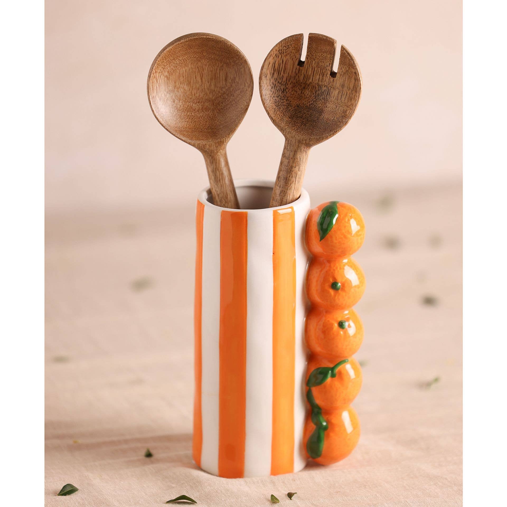 WIDDOP and Co. - Vendita all'ingrosso Vasi - Vaso Hestia a righe arancioni1