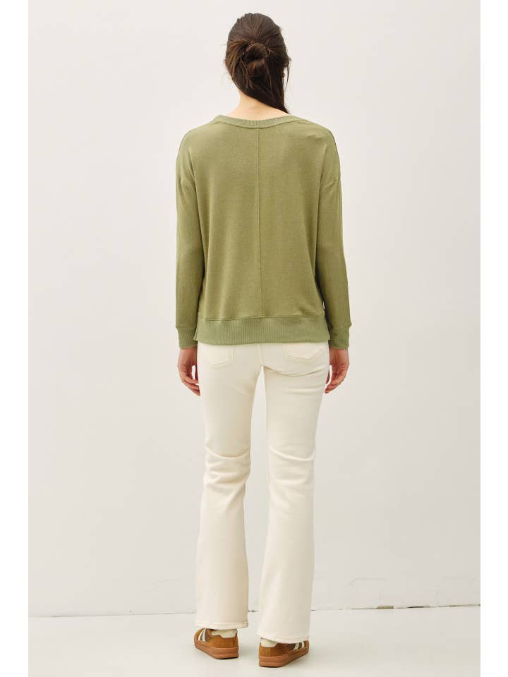 Be Cool - Wholesale Knit Top - Women's - BUTTERY HACCI BRUSHED PULLOVER KNIT TOP6