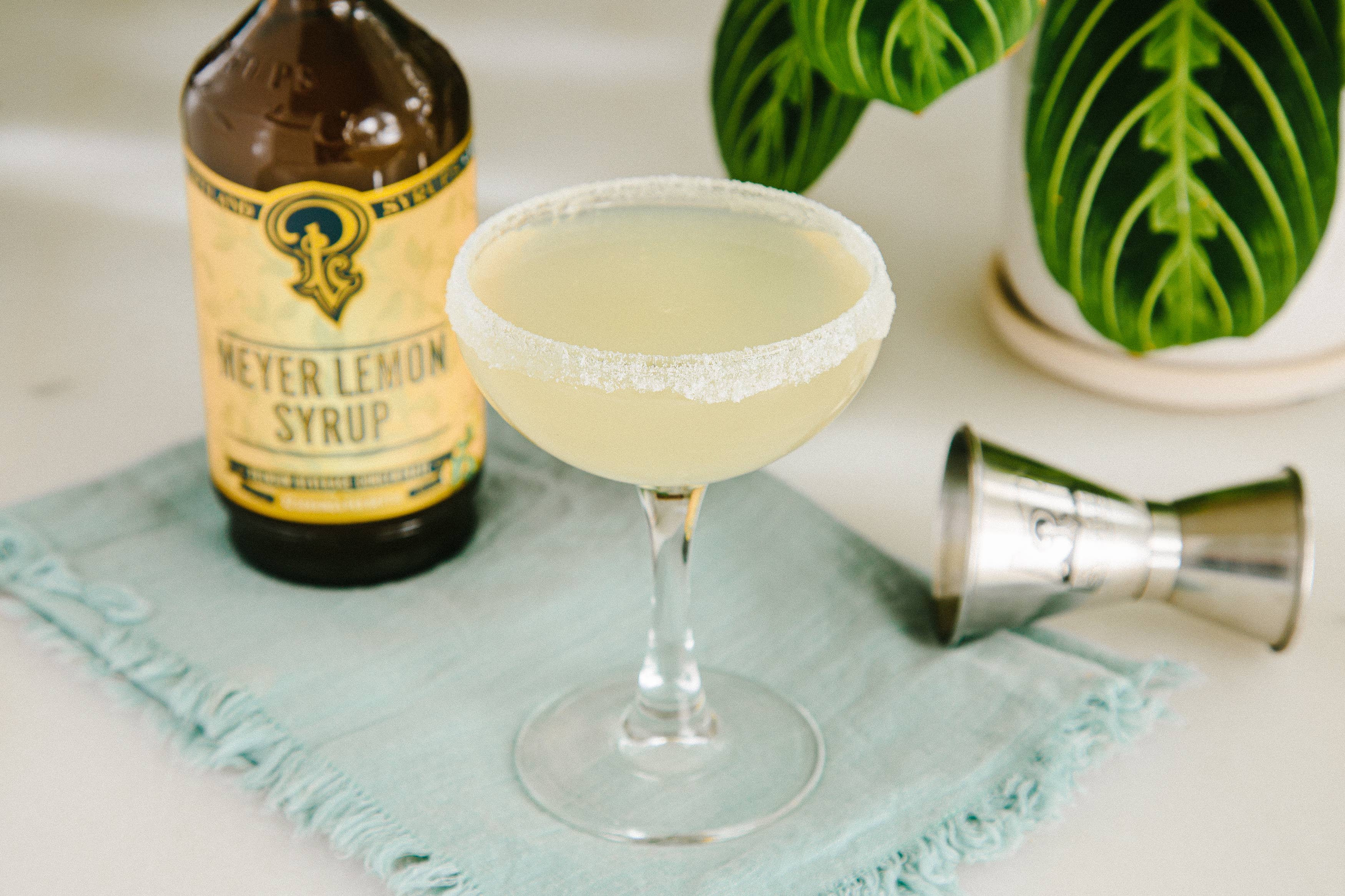 Portland Syrups - Wholesale Cocktail Mix/Syrup - Meyer Lemon Syrup 12oz - cocktail / mocktail beverage mixer6