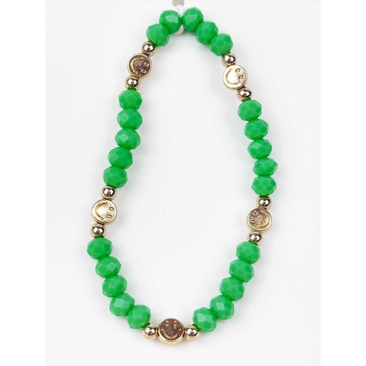 MIX COLOR Cute Smiley Charm Coloful Bead  Bracelet for wholesale on Faire0