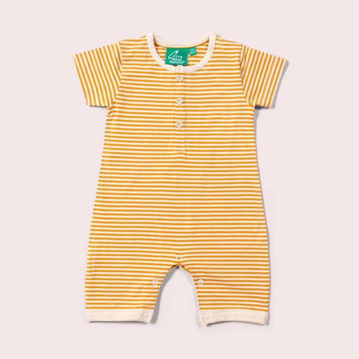 Fofo de Verão Biológico Riscas Ouro por atacado de Little Green Radicals EU