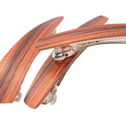 Holzkunstwerkstatt - Wholesale Hair Clip - Women's - wooden hair clip, normal size (83mm), “rosewood”2