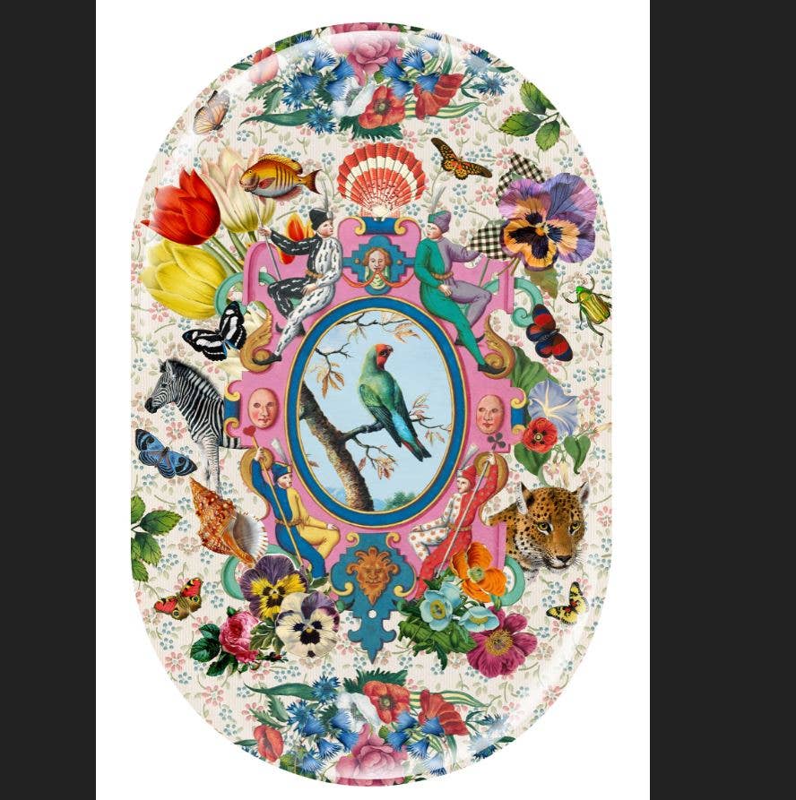 Mouchkine Jewelry – Großhandel Deko-Tablett – Rhapsodie ovales Tablett 44x28cm2