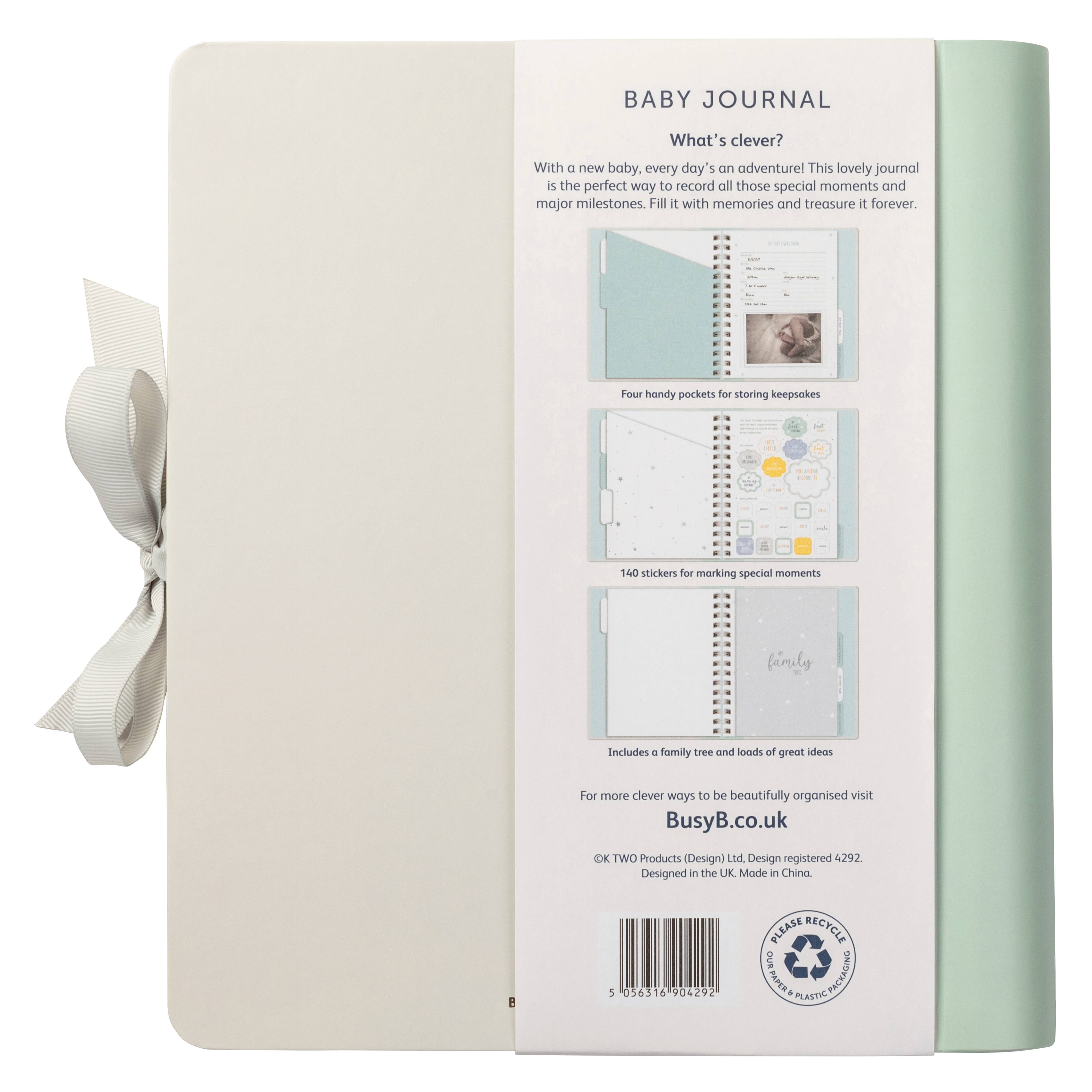 Busy B - Wholesale Journal/Diary - Baby Memory Book | Baby Record Book & Keepsake Journal10