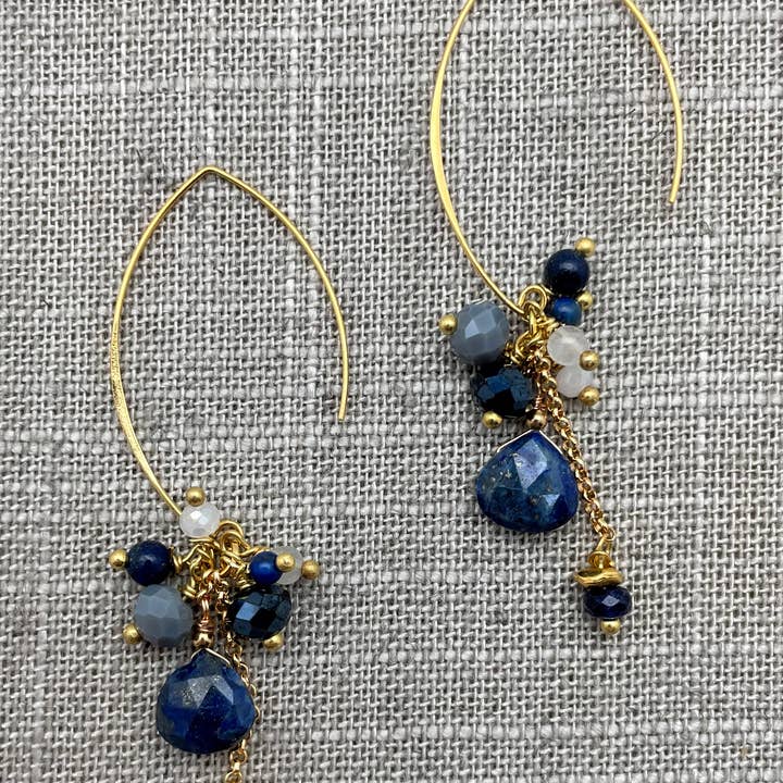 Crossroads Accessories Inc - Wholesale Dangle Earrings - Handmade Faceted Drop Earrings-GD GROUP2