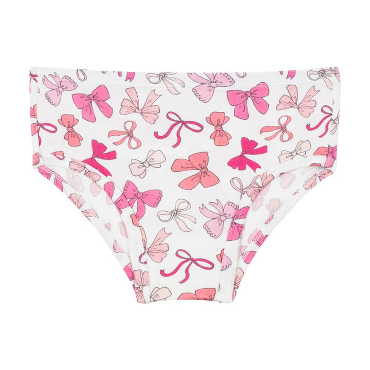 Macaron + Me - Wholesale Underwear - Kids - Girls Panties - Pink Bows1