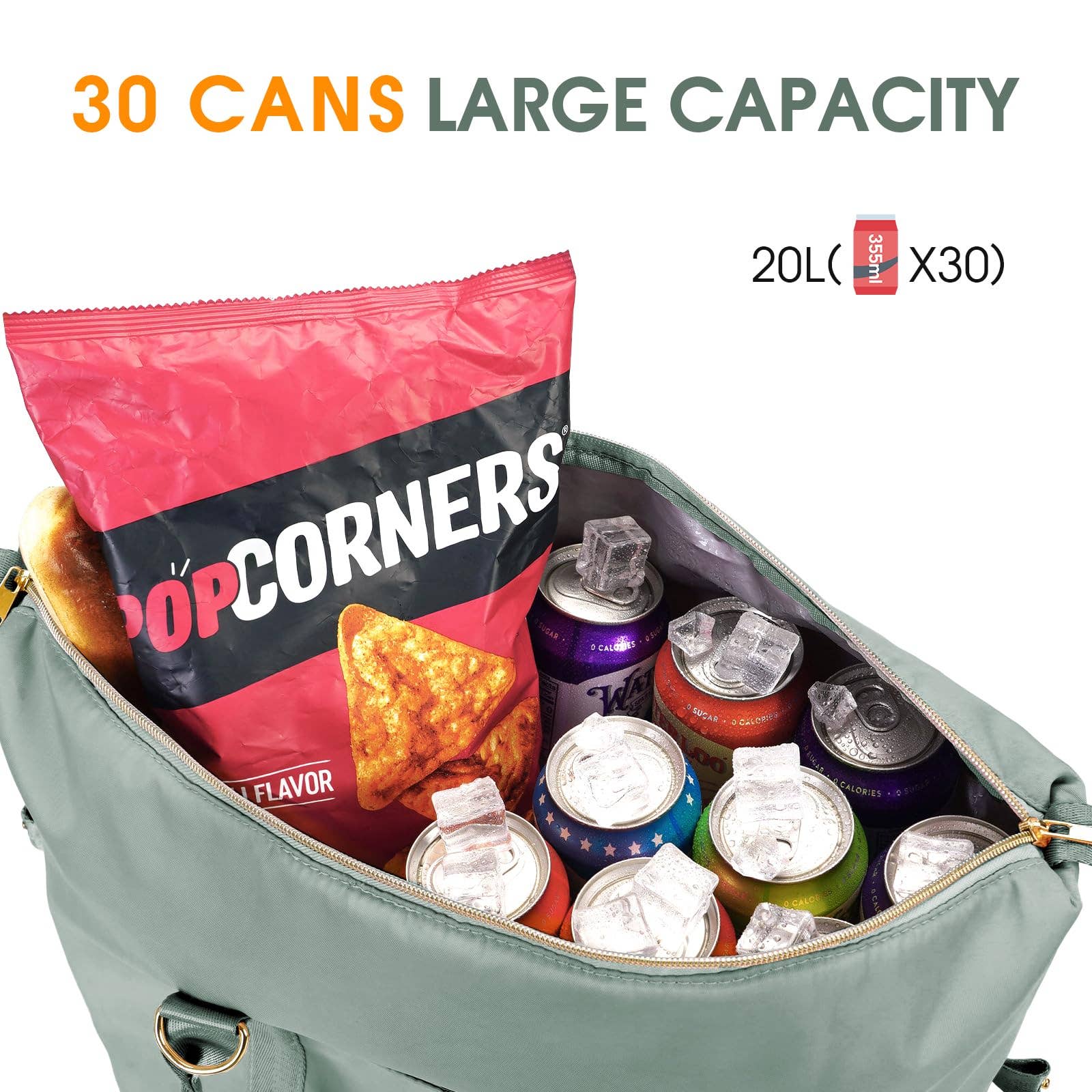 wandf - Wholesale Cooler/Cooler Bag - 30 Can Insulated Soft Leakproof Cooler Tote Camping Bag1