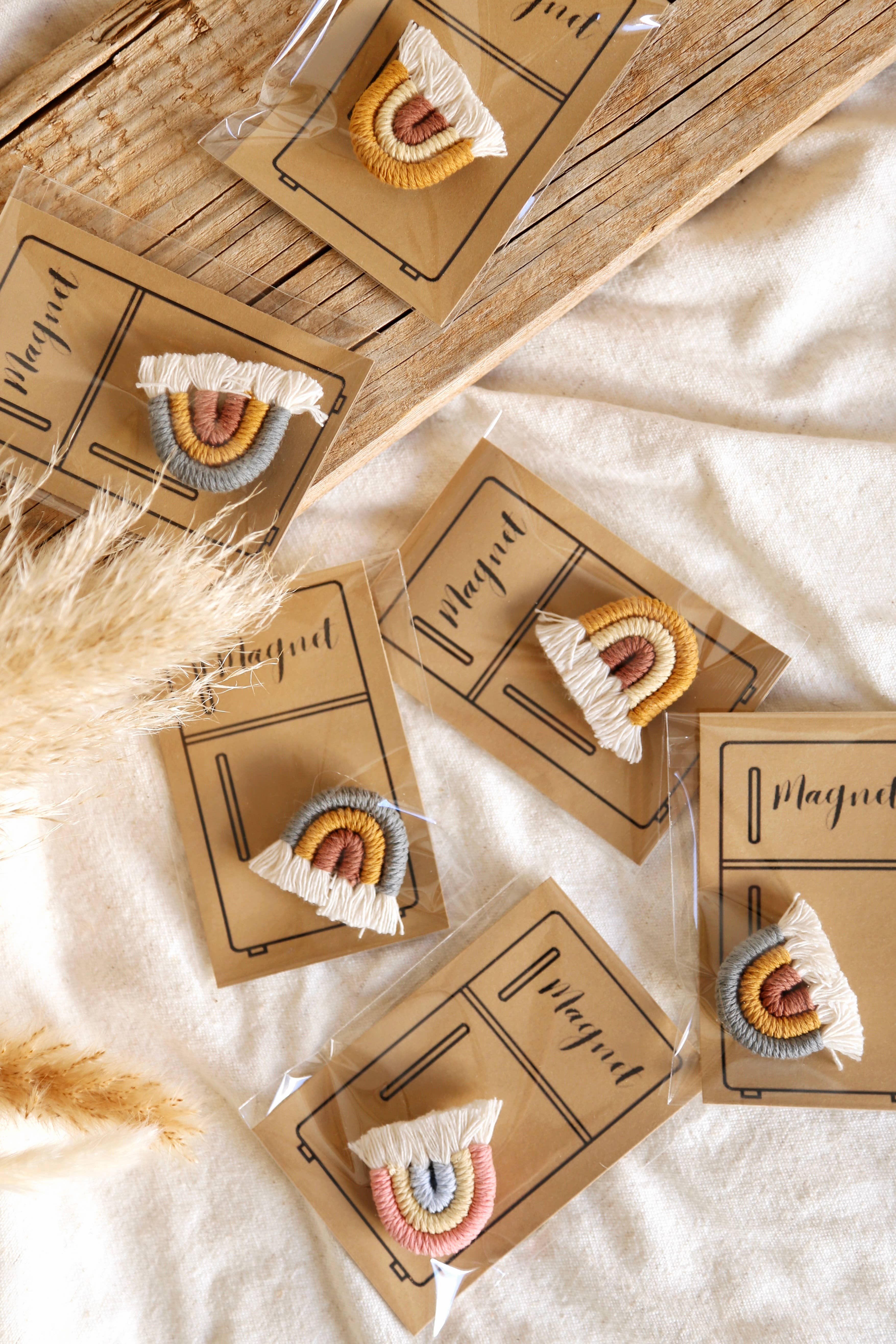 The Frenchie Knot - Wholesale Magnet - Macrame rainbow magnet3