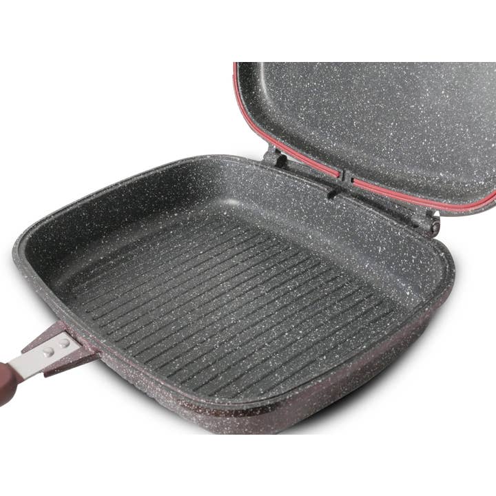 Royal Swiss - Wholesale Cast Iron Skillet - Double-Sided Stone Pan, 2 Colors Available4