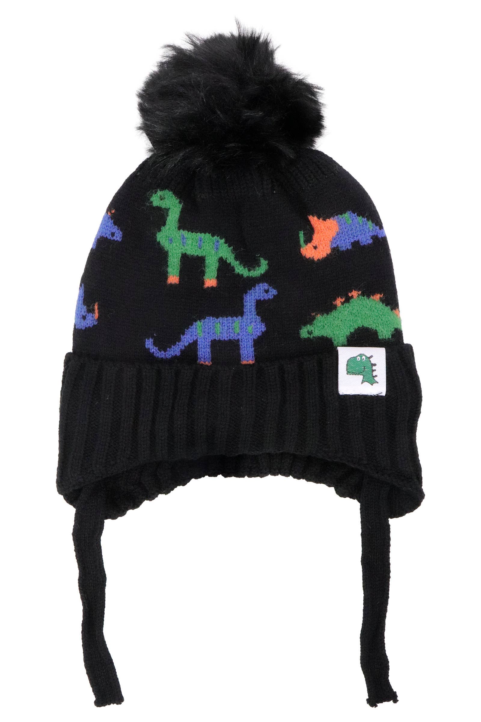 ASSORTED Kids Dinosaur Ear Cover Chin Strap Beanie for wholesale on Faire8