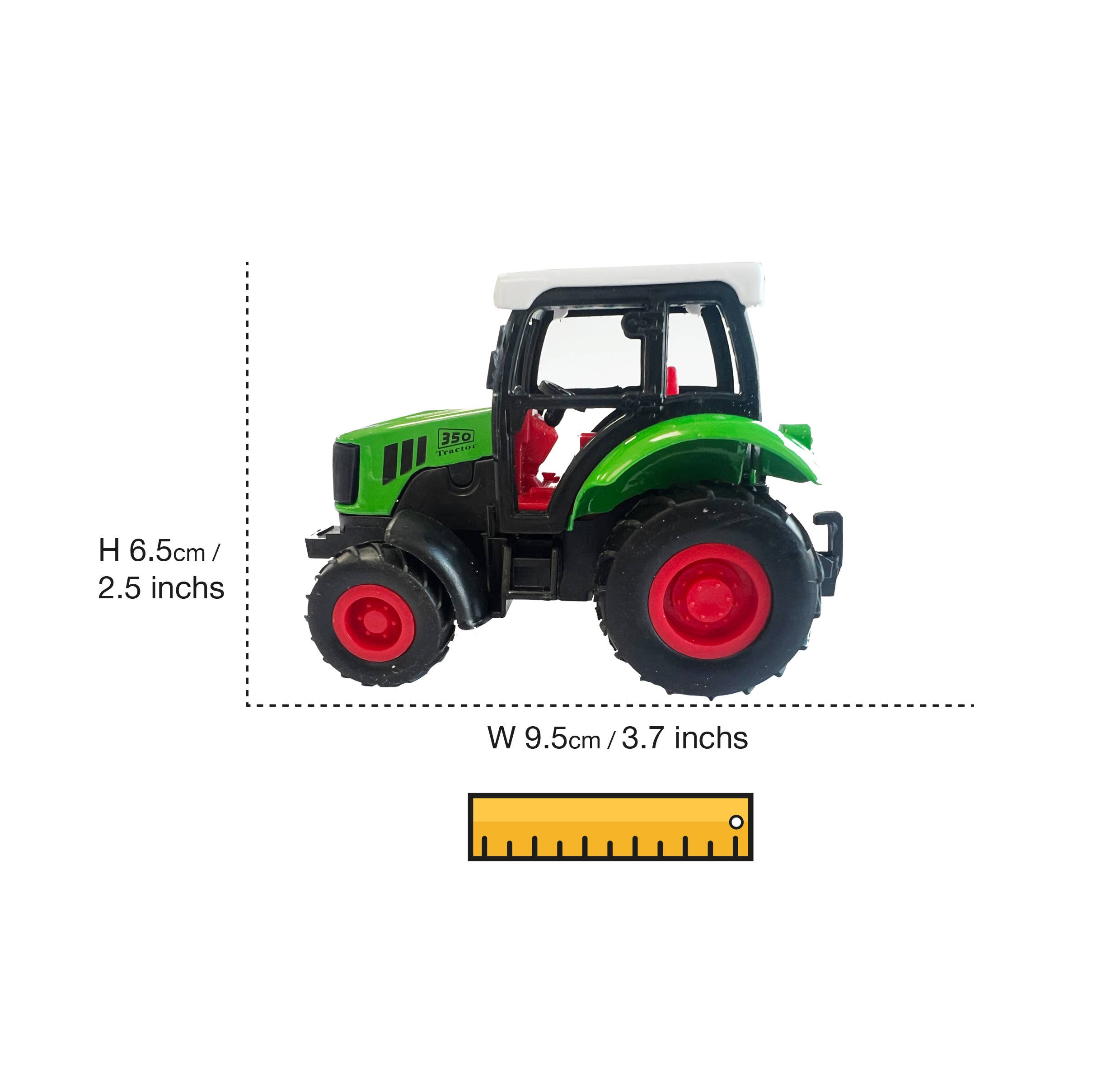 Deluxebase - Wholesale Toy Car/Truck - Kids - Transcast - Pull-Back Diecast Tractors2