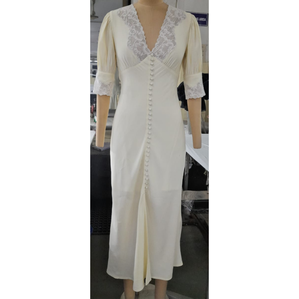 Timeless London – wholesale Dress – Women's – Elise Ecru Dress0