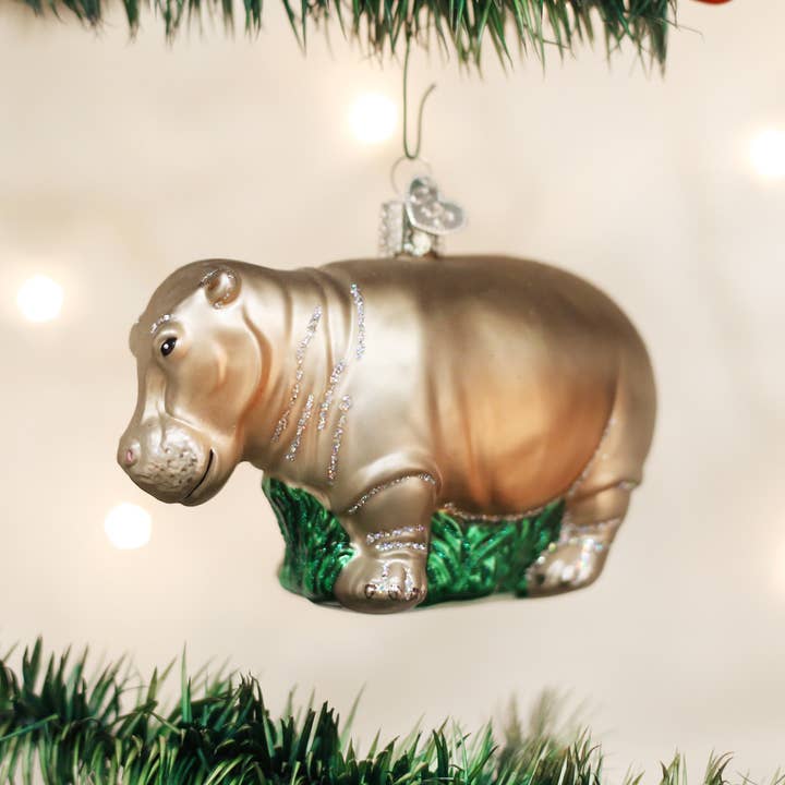 Hippopotamus Ornament for wholesale by Old World Christmas