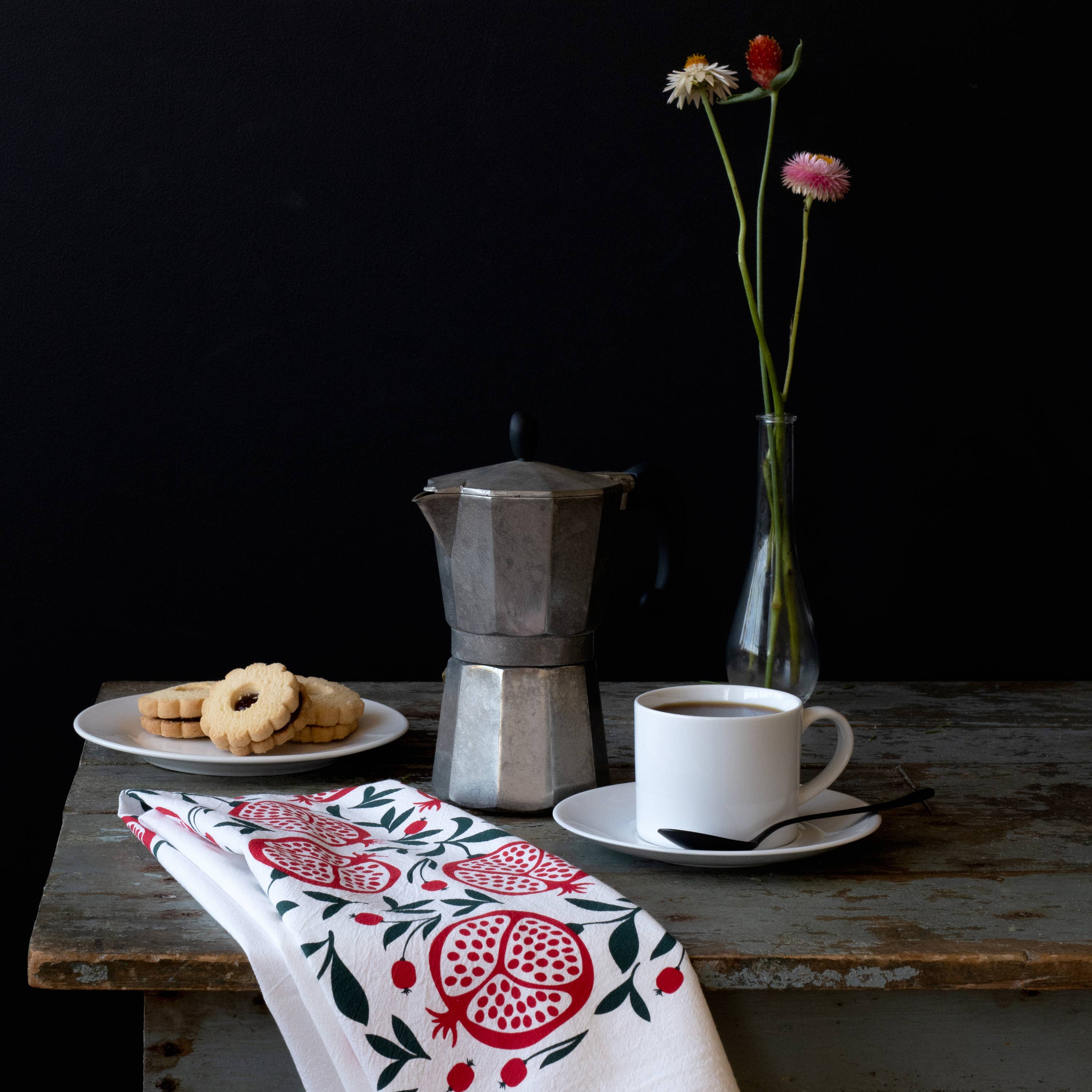 HAZELMADE® Tea Towels + Gifts - Wholesale Tea Towel - Pomegranates Tea Towel | Kitchen Decor1