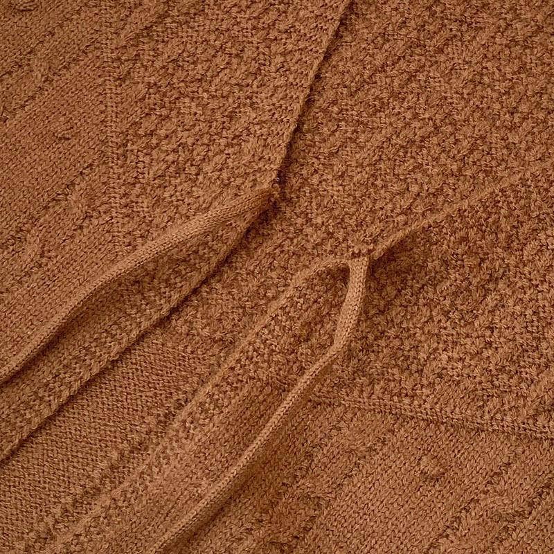 Rosa Clothing - Wholesale Knit Top - Women's - V-neck Ribbon Bow tie front lace up knit Cardigan gilets7