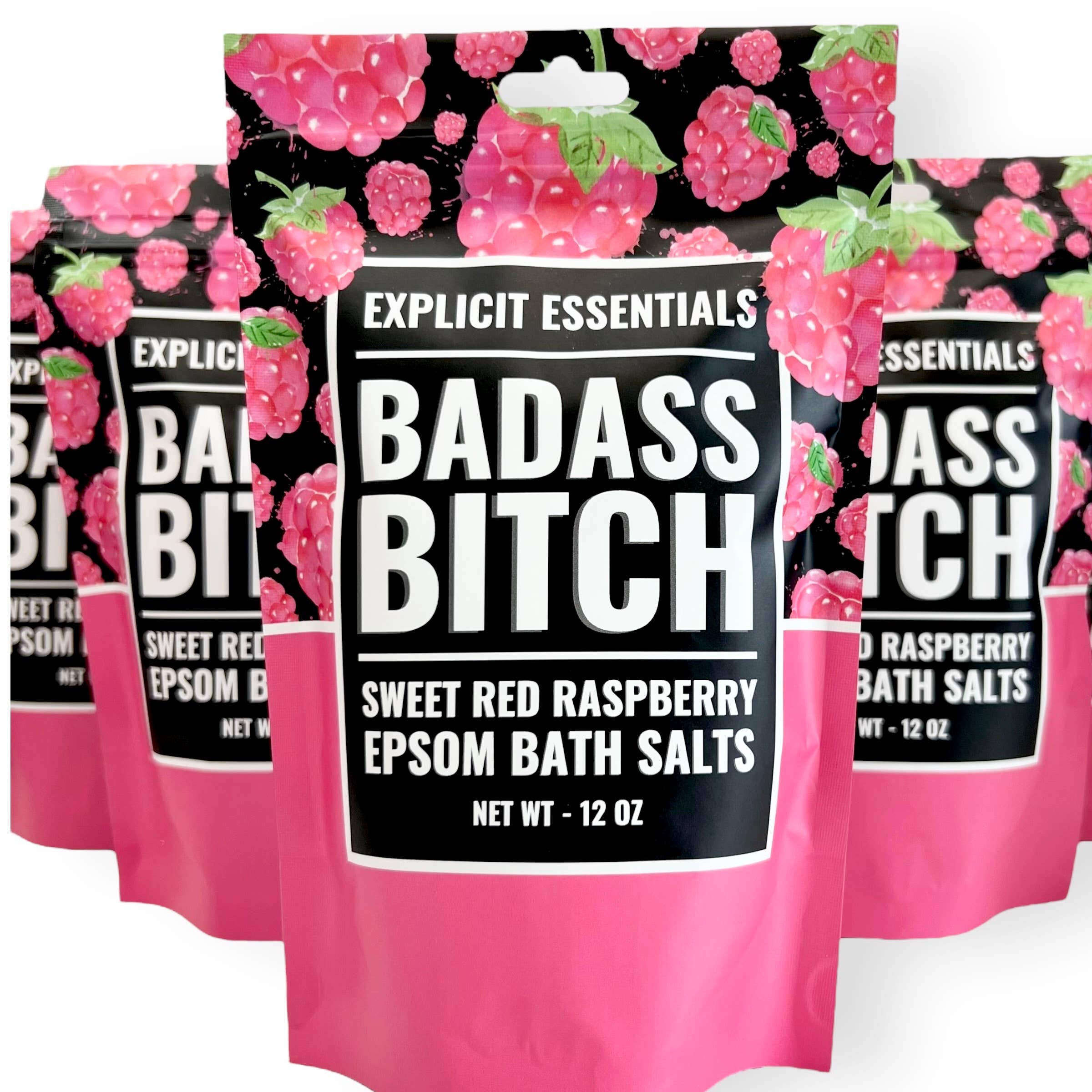 Explicit Essentials - Wholesale Bath Salts - Bad Ass Bitch Bath Salts 12oz Bag   9