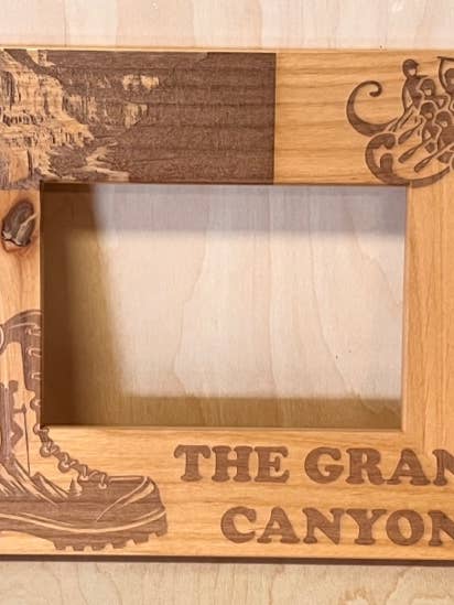 Laser Engraved Wood Picture Frames for wholesale by ARKANSAS WOOD DOORS INC