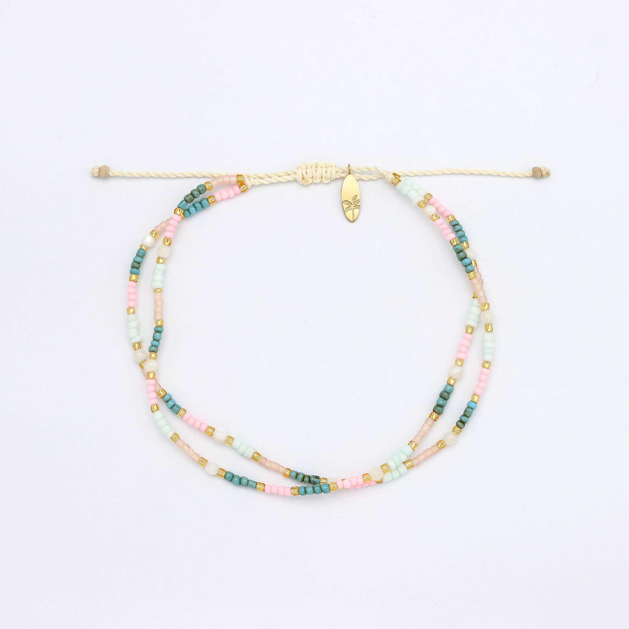 Pineapple Island - Wholesale Anklet - Golden Hour Colourful Beaded Anklet15