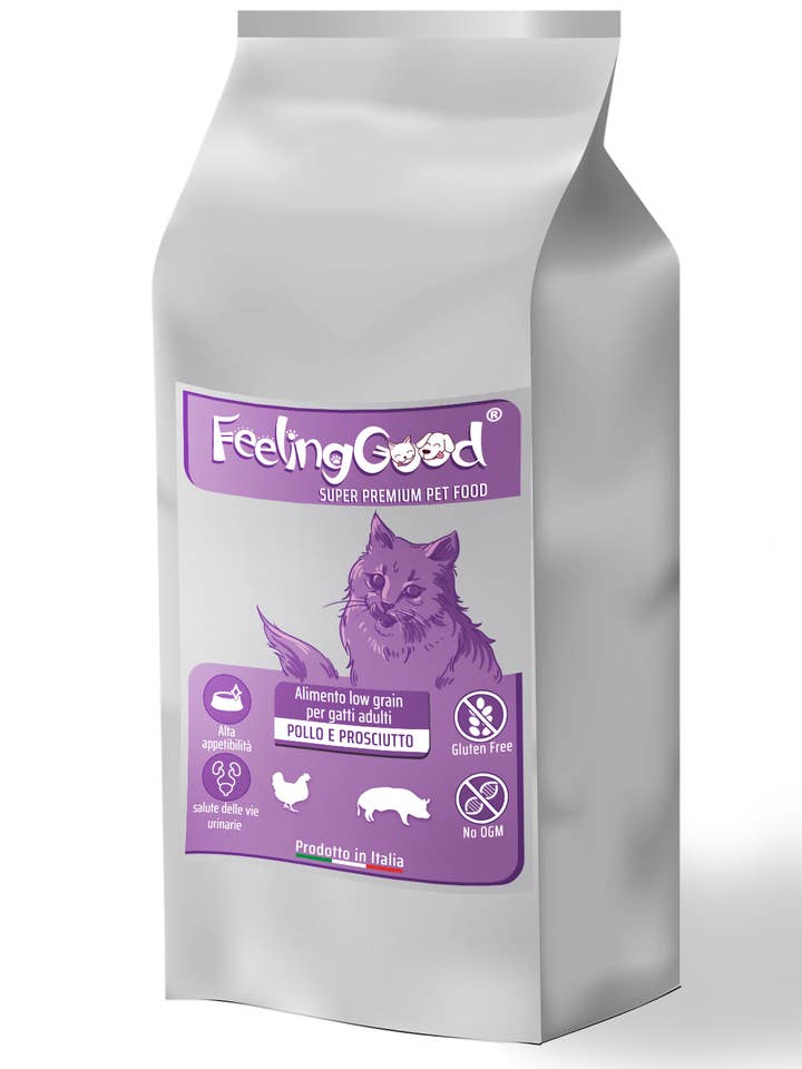 FEELING GOOD FOR ADULT CATS WITH GLUTEN-FREE HAM for wholesale by Fantoni s.r.l.