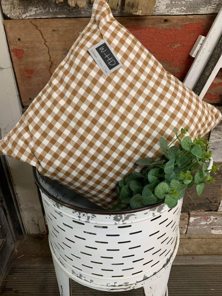 Guinga marrón 20 x 20 pulgadas para venta al por mayor de Wholesale Home Decor