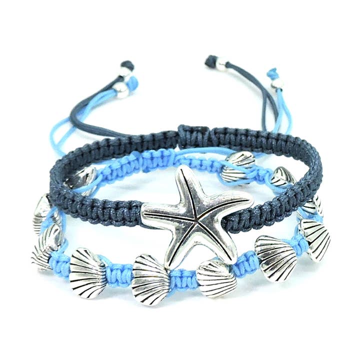 Salty Starfish Set of 2 Bracelets for wholesale by Lost in Bali