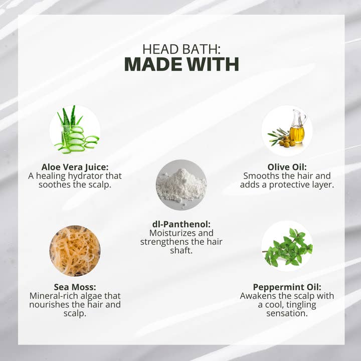 ATANA HEAD SPA, LLC - Wholesale Hair shampoo - Head Bath: Sea Moss & Peppermint Shampoo2