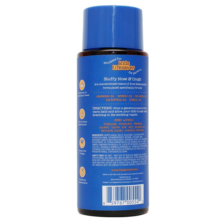 Oilogic Baby & Kid Solutions - Wholesale Bath/Body Oil - Baby - Kids Stuffy Nose & Cough Essential Oil Vapor Bath