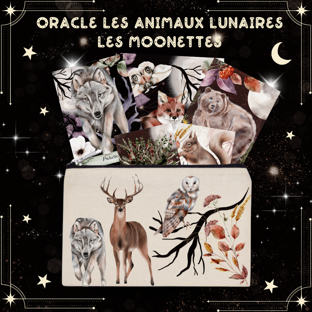 Les Moonettes – wholesale Tarot cards – Oracle of the Moon Animals (20 Cards)2