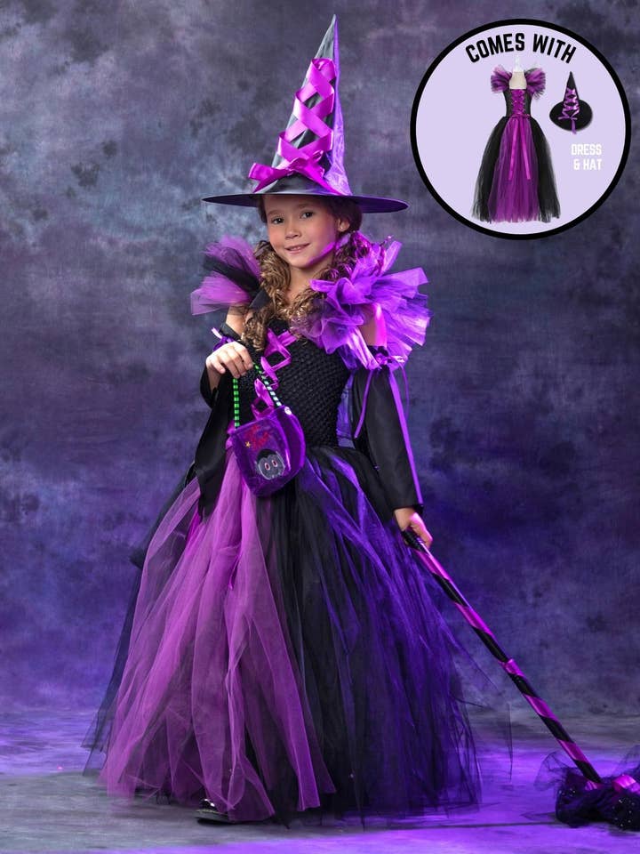 Robe de costume de sorcière Something Wicked pour filles pour la vente par Mia Belle Girls • Wholesale