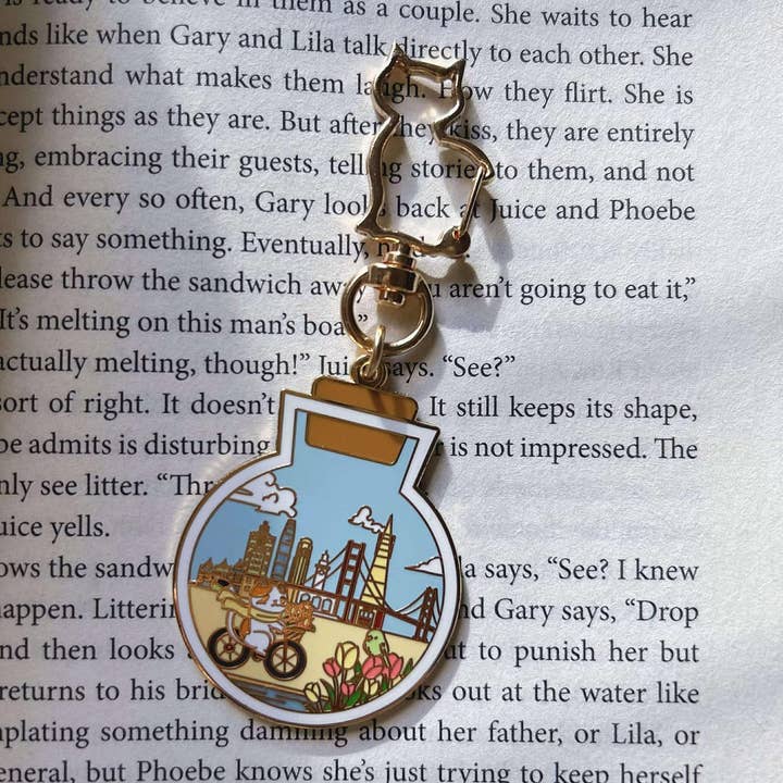 HolyGuacamolly - Wholesale Keychain - Unisex - Original Design Bike Ride In San Francisco Keychain5