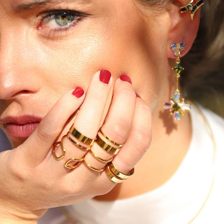 Polar stjerne lange øreringe for engroshandel hos Trepillé