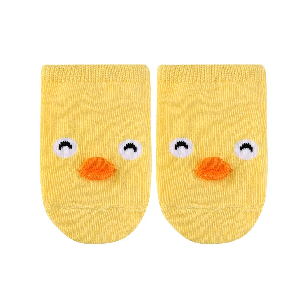 Yellow Chicky Animal Character Socks for wholesale on Faire