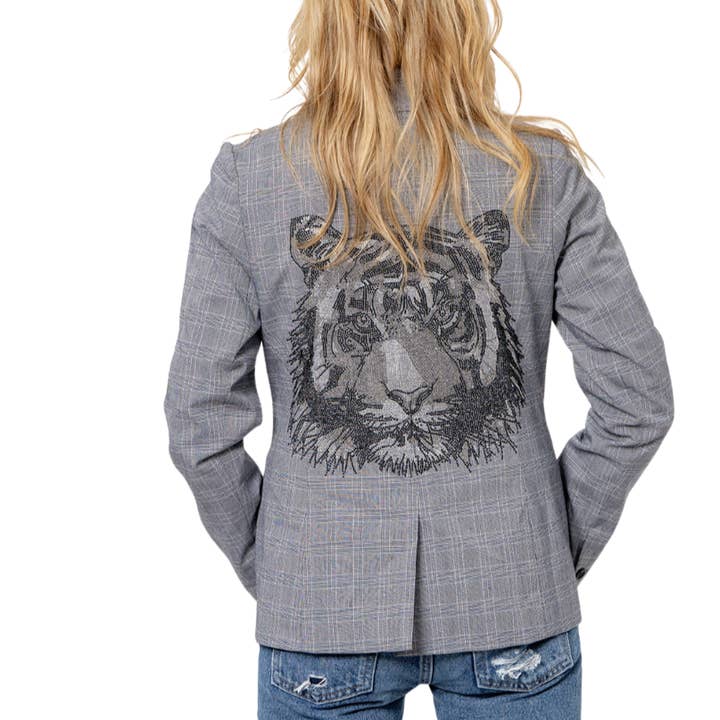 Tiger Plaid Blazer for wholesale by Hipchik