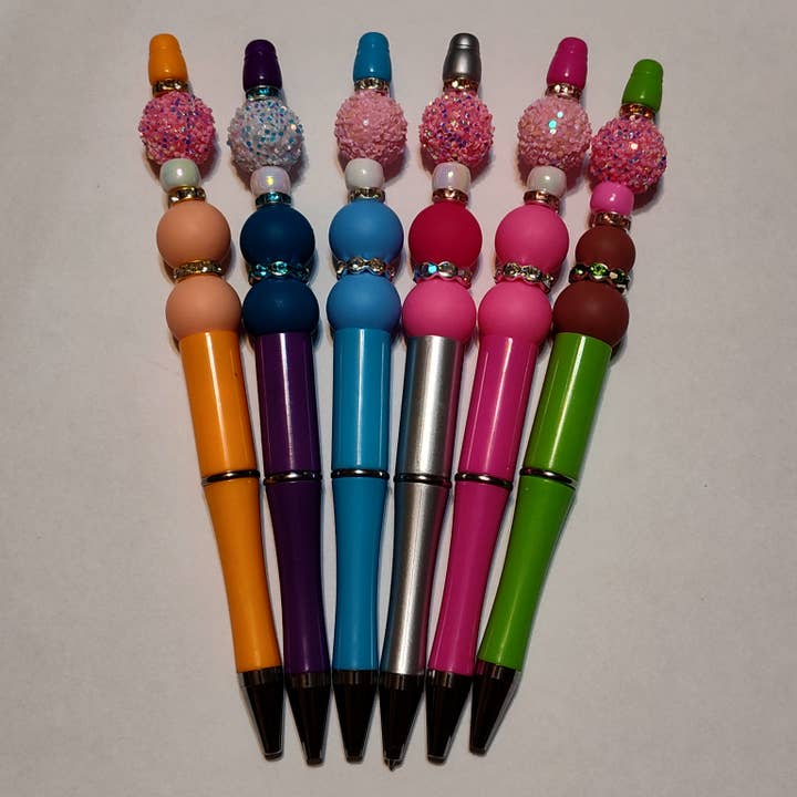 Clover Garden Crafts - Wholesale Pen - Beaded Pen with A Sparkling Eye-catching Focal Bead