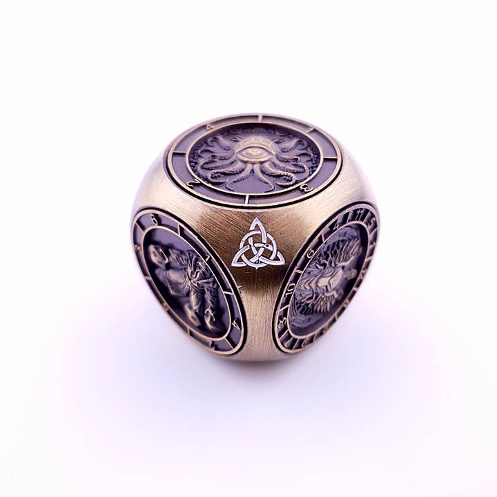 Talisman of Omens | Dice Spinner | Ancient Gold (Pocket Edition) for wholesale by Tabletop Dominion Limited