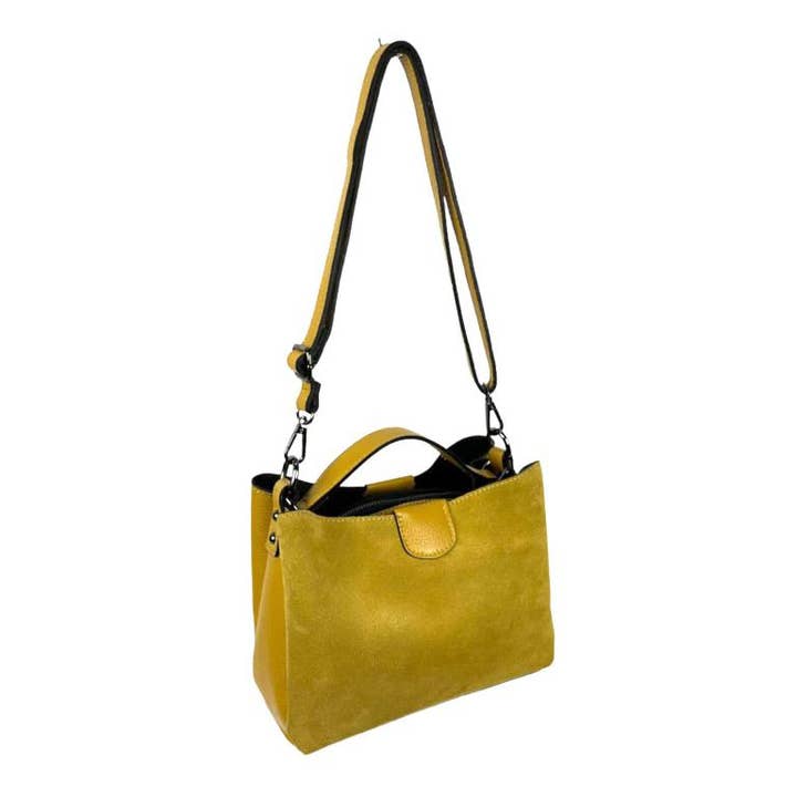Chenson & Gorett - Wholesale Shoulder Bag - Women's - Women's Handbag with Grain Leather and Suede. Verano2