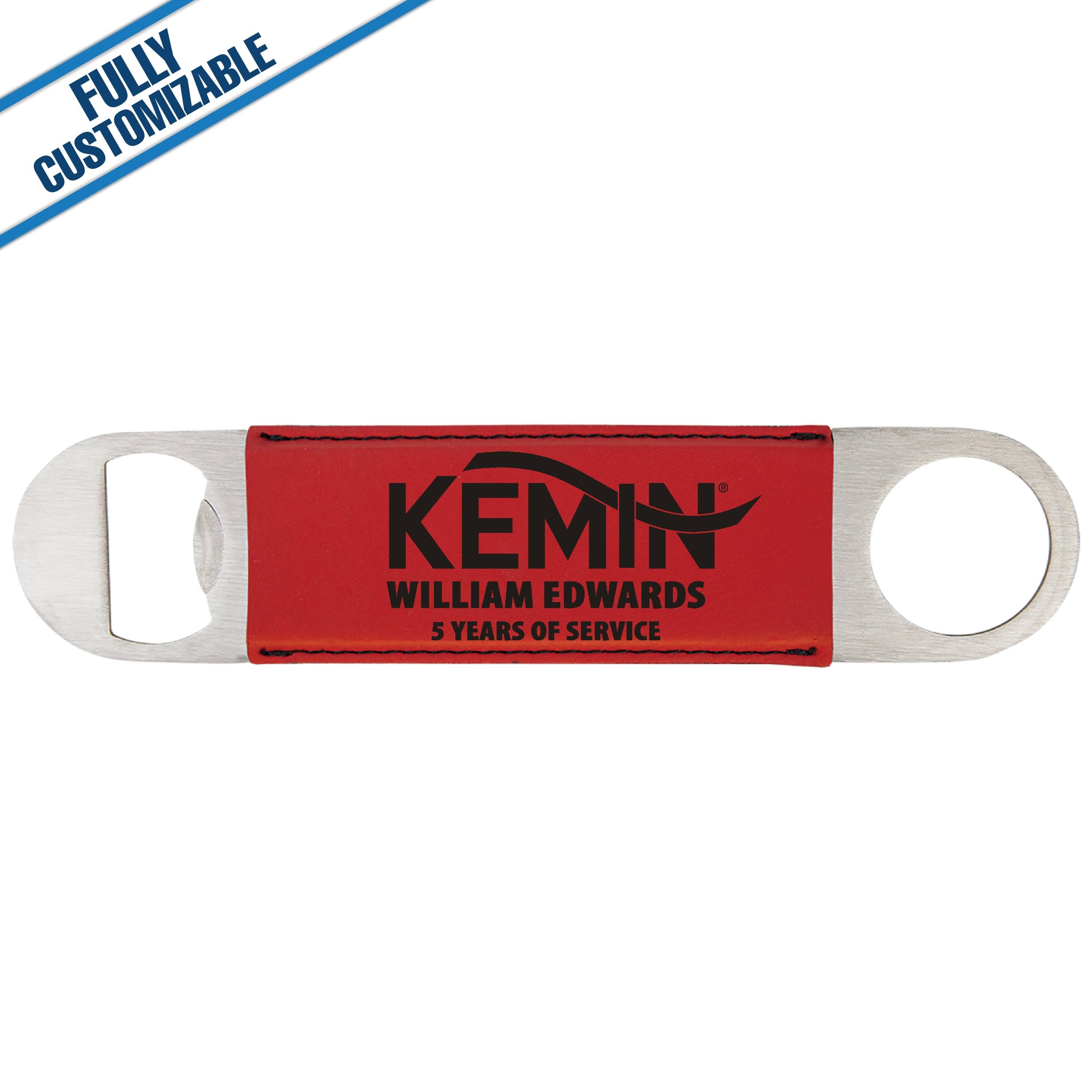 GiftWorksPlus - Wholesale Bottle/Wine Opener - Engraved Leatherette Grip Bottle Opener - Fully Customizable14