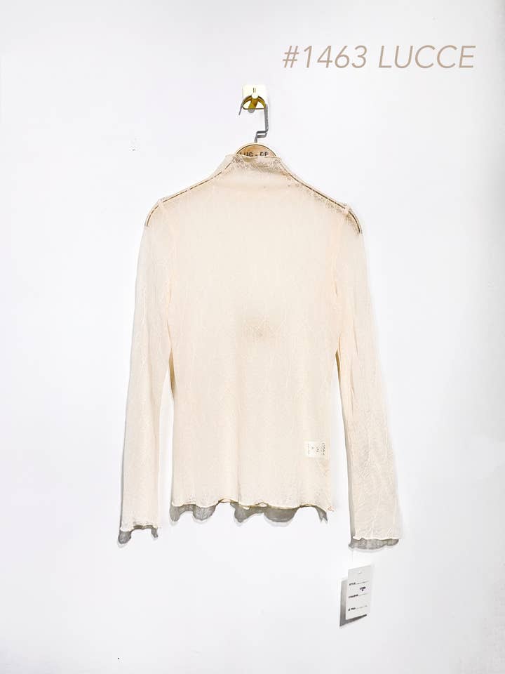 LUCCE - Wholesale Knit Top - Women's - Transparent under sweater with embossed pattern - 14631