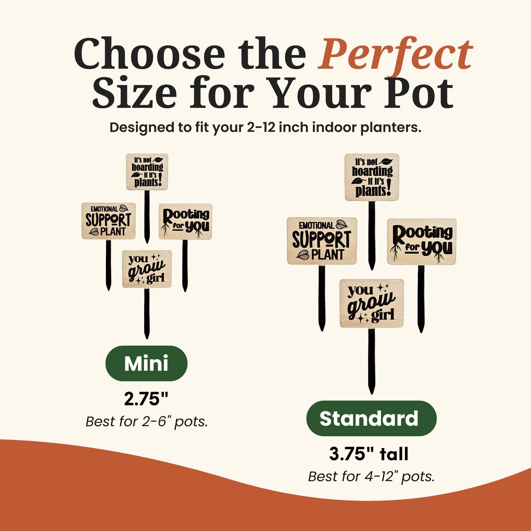 Leaf & Node - Wholesale Plant Pot - Funny Plant Sayings, Indoor Plant Accessories - Plant Stakes11