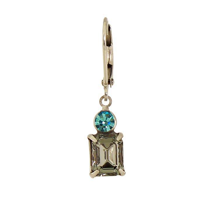 Baked Beads - Wholesale Dangle Earrings - Crystal Rectangle Earring2