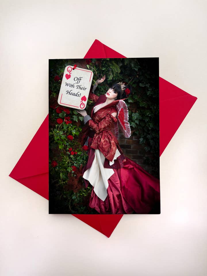 Off With Their Heads! Anti-Valentine’s Card for wholesale by The Enchanted Florist