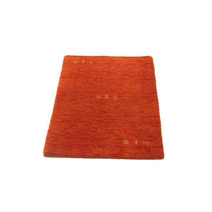 Oranje modern tribale vloerkleed in effen kleur | Eigentijdse stijl voor wholesale door Magic Rugs Inc.
