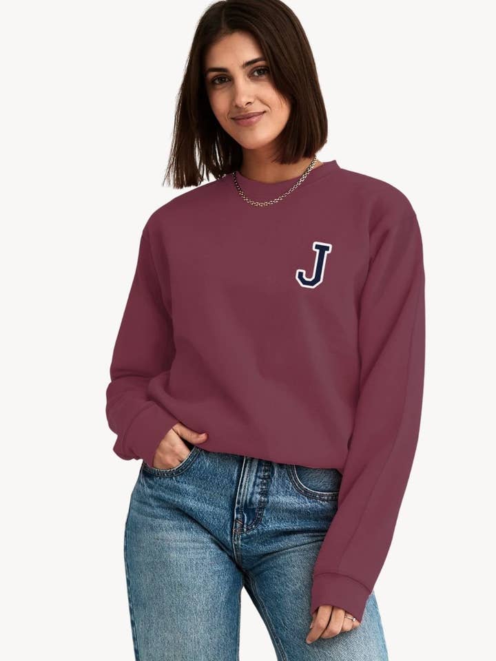 BORDEAUX SWEATER | MINI INITIAAL voor wholesale door Anitials