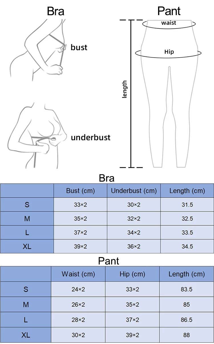 Belsize Activewear - Vendita all'ingrosso Completo sportivo - Donna - Set leggings e reggiseno sportivo ultra morbidi: il massimo comfort27