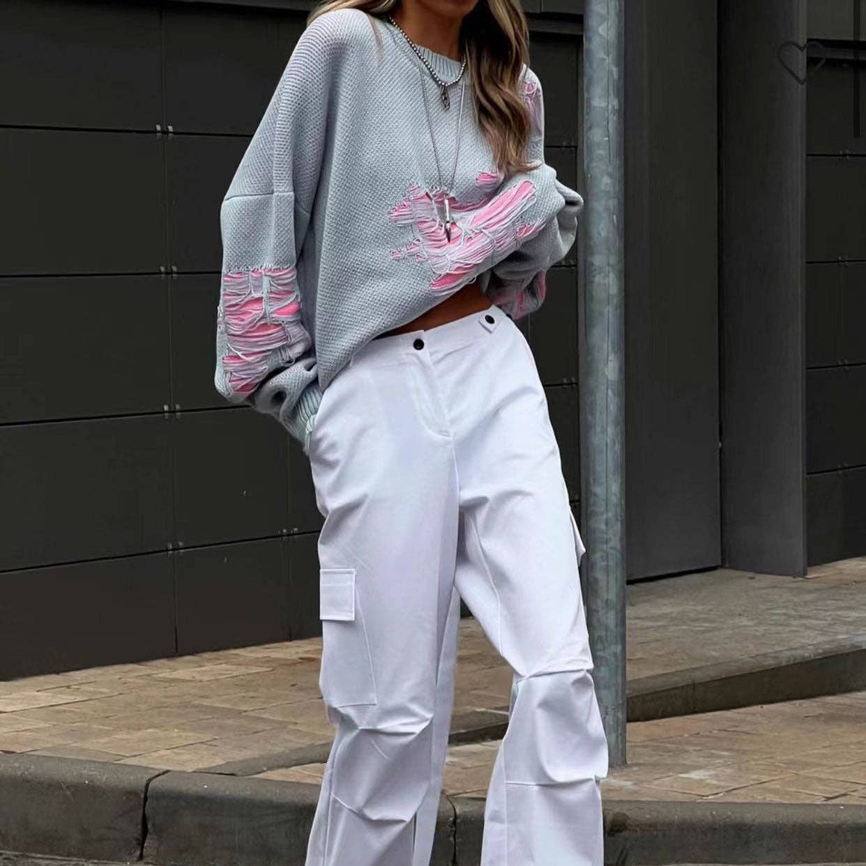 Marayn - Wholesale Knit Sweater - Women's - 2025 NEW Oversized Knit Chic Distressed  Cozy Autumn Vibes3